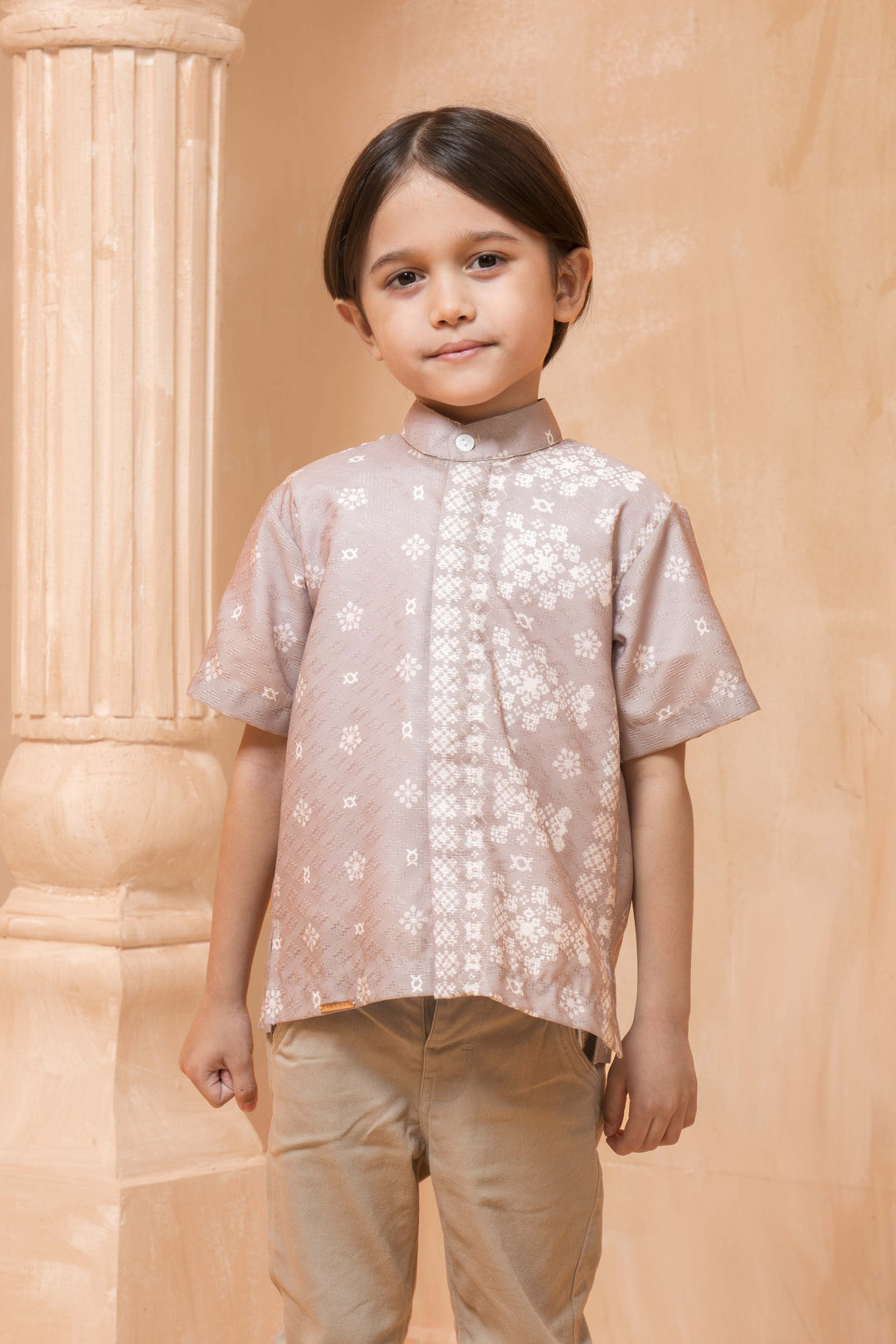 Mashrabiya Shirt (Kids Boy) Desert