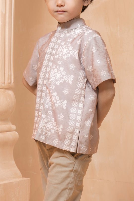 Mashrabiya Shirt (Kids Boy) Desert