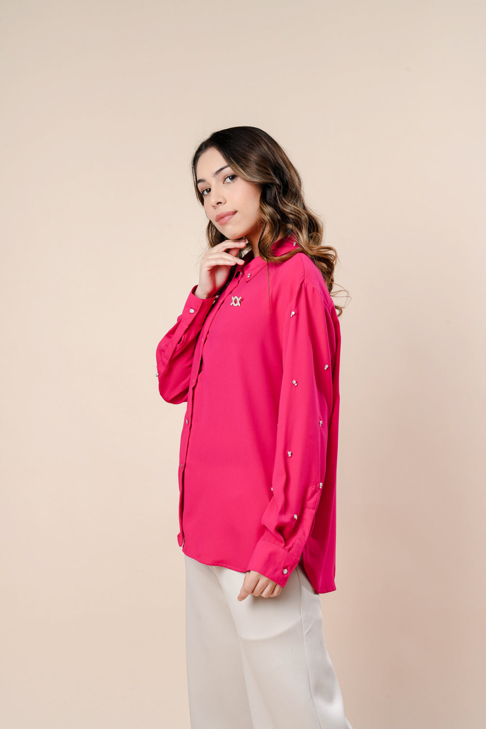 Electra Blouse (Minor) Ultra Fuschia