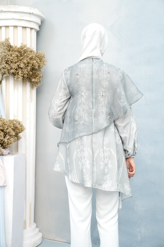 Lingga Tunic with Embellishment Perak - Wearing Klamby