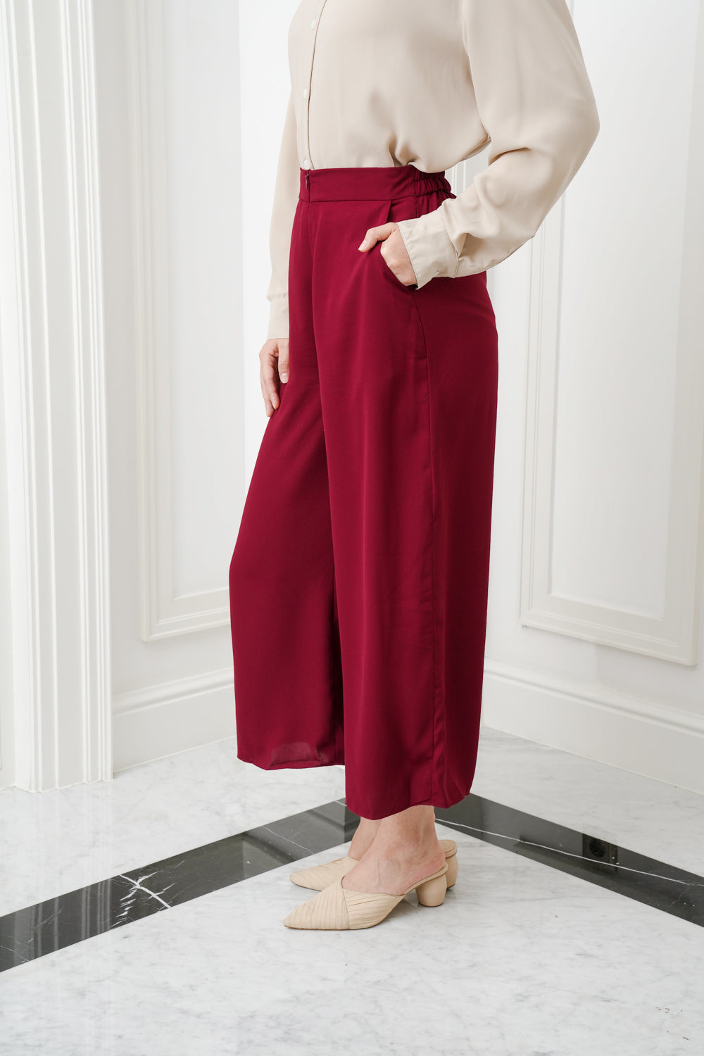 Mary Pants Burgundy