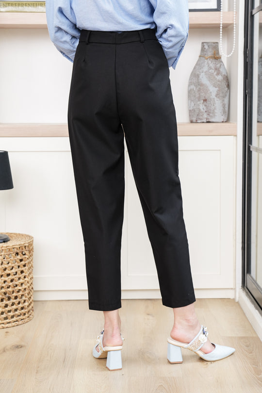 Ivy Ankle Pants Wire Black