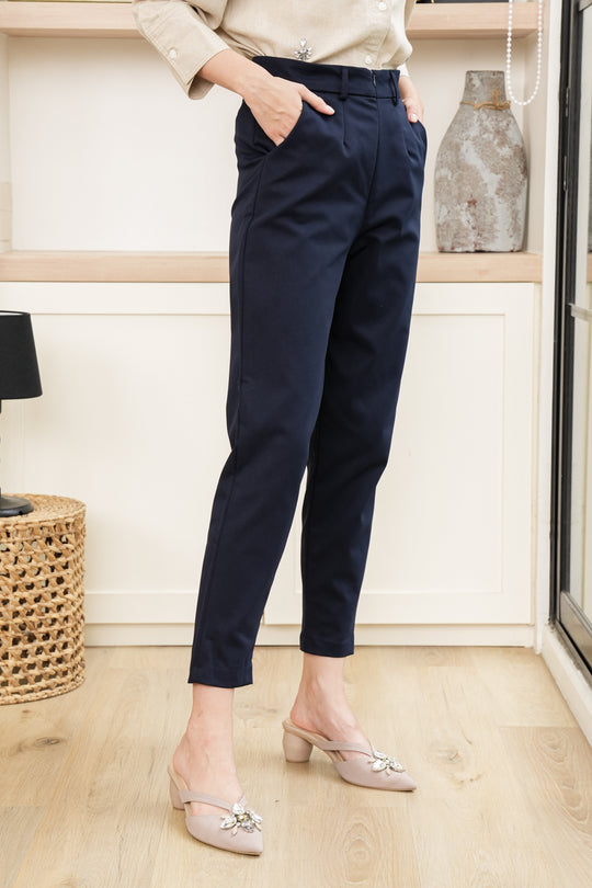 Ivy Ankle Pants Naval Blue