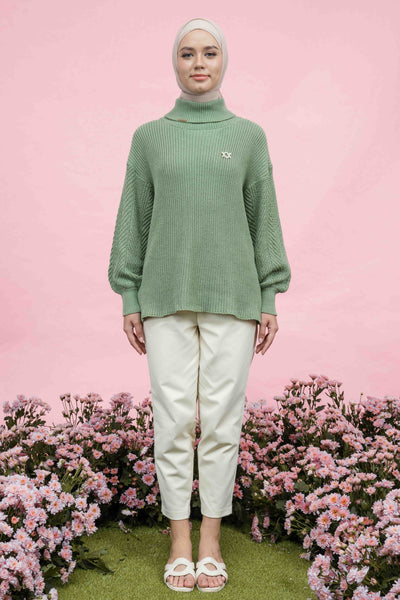 Eloise Knit Copper Green