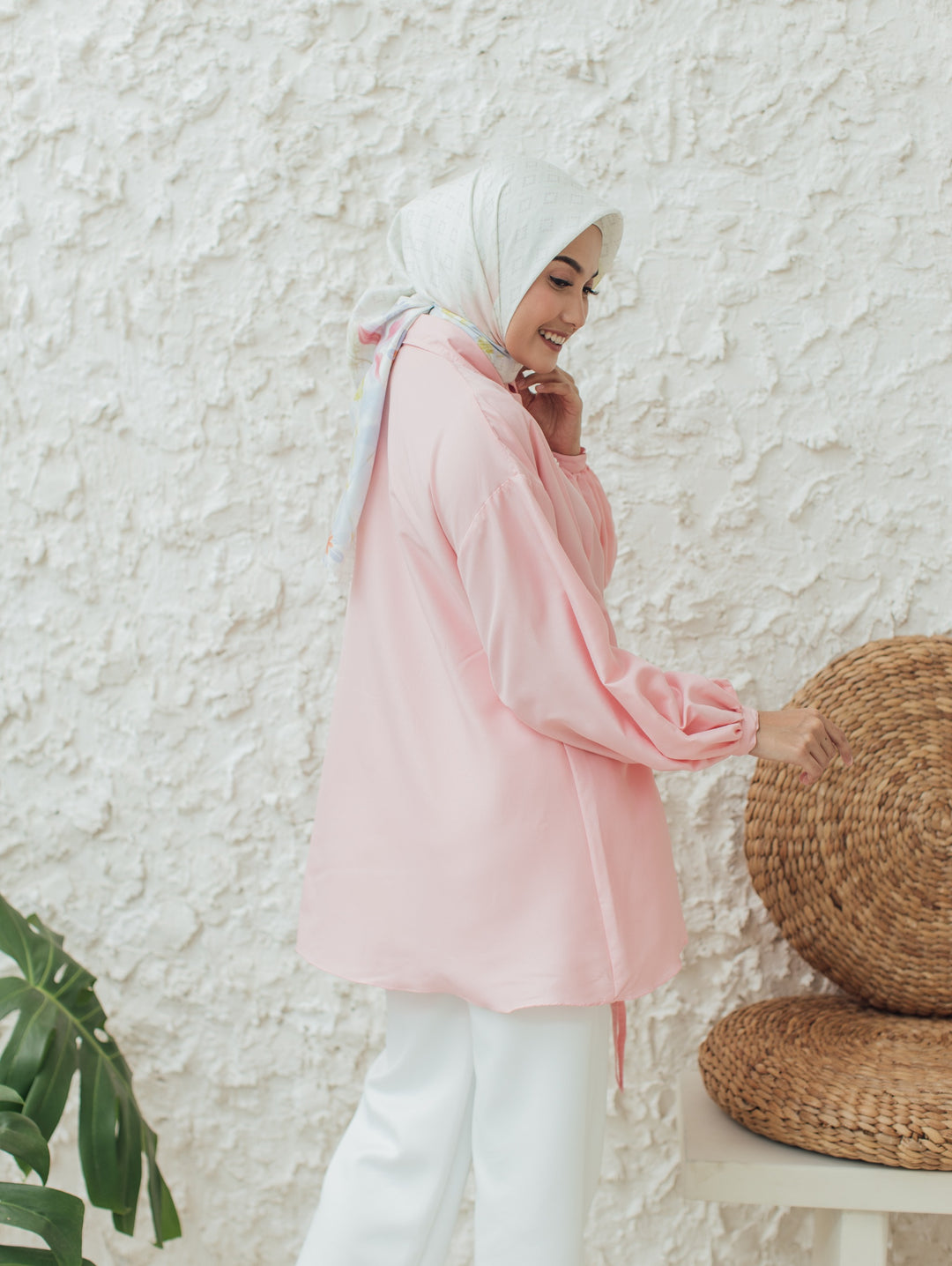 Blus Selena Warna Salmon