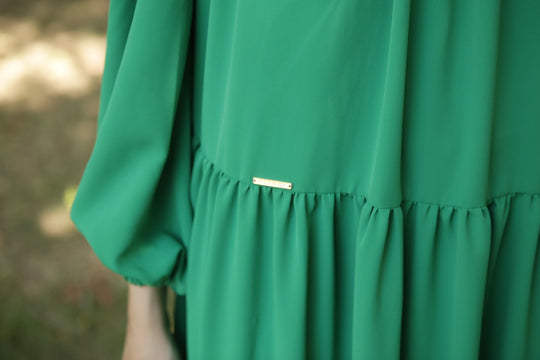 Ayana Dress (Minor) Green - Wearing Klamby