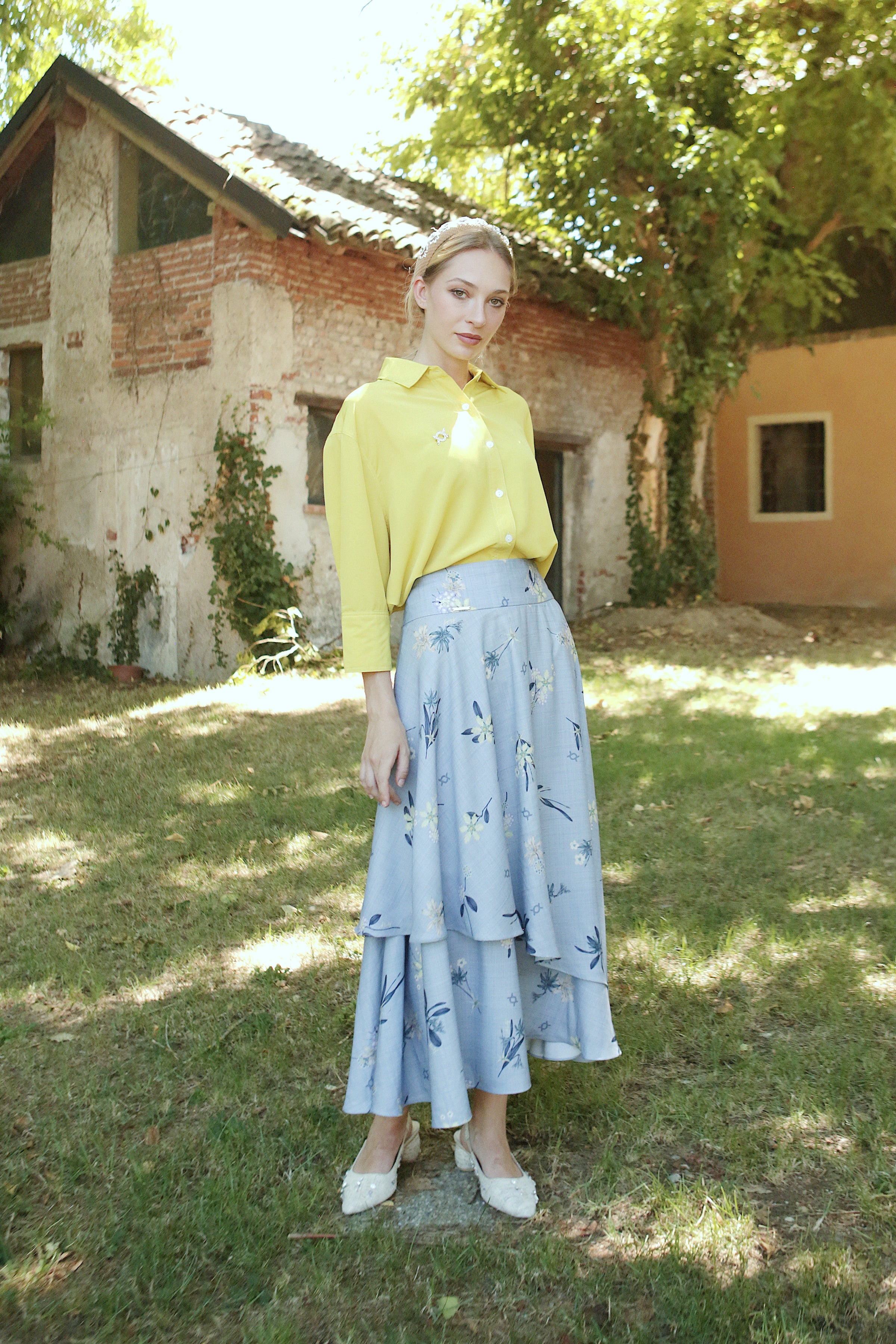 Gaia Skirt (Minor) Florentine - Wearing Klamby