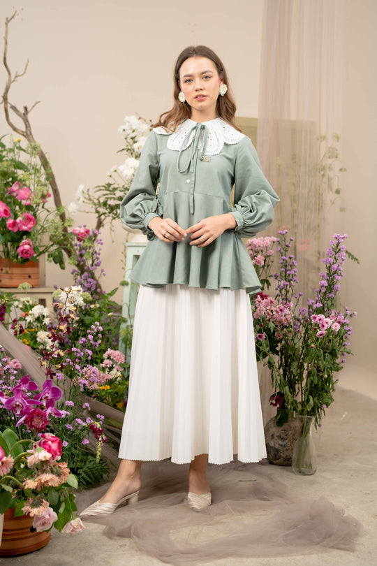 Oxford Blouse Copper Green