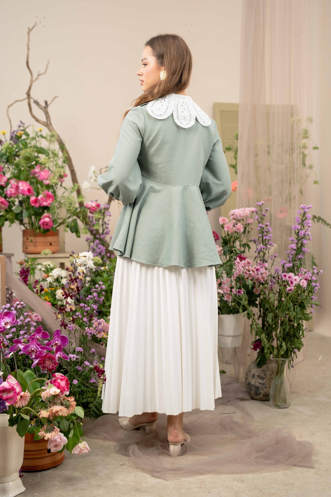 Oxford Blouse Copper Green