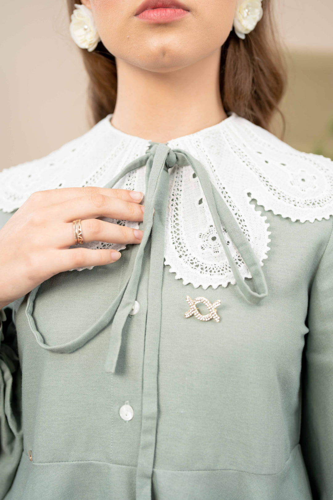 Oxford Blouse Copper Green