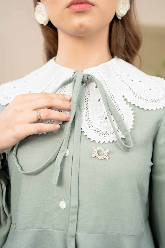 Oxford Blouse Copper Green