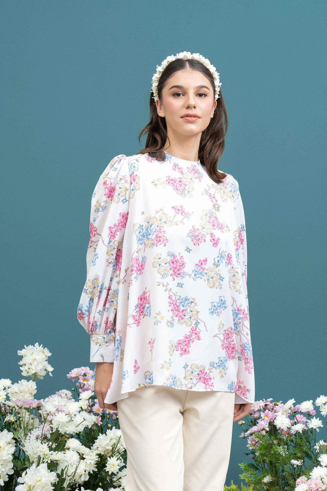 Peony Blouse Rose Bush