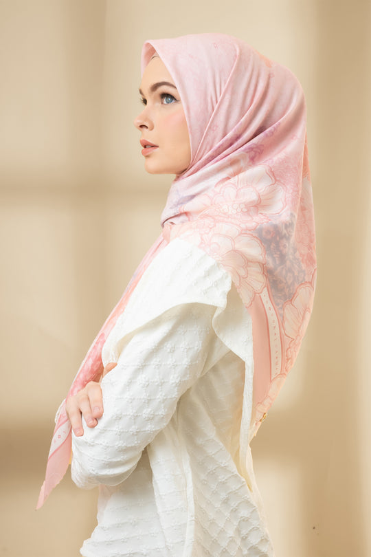 Lariangi Scarf Voal Flamingo