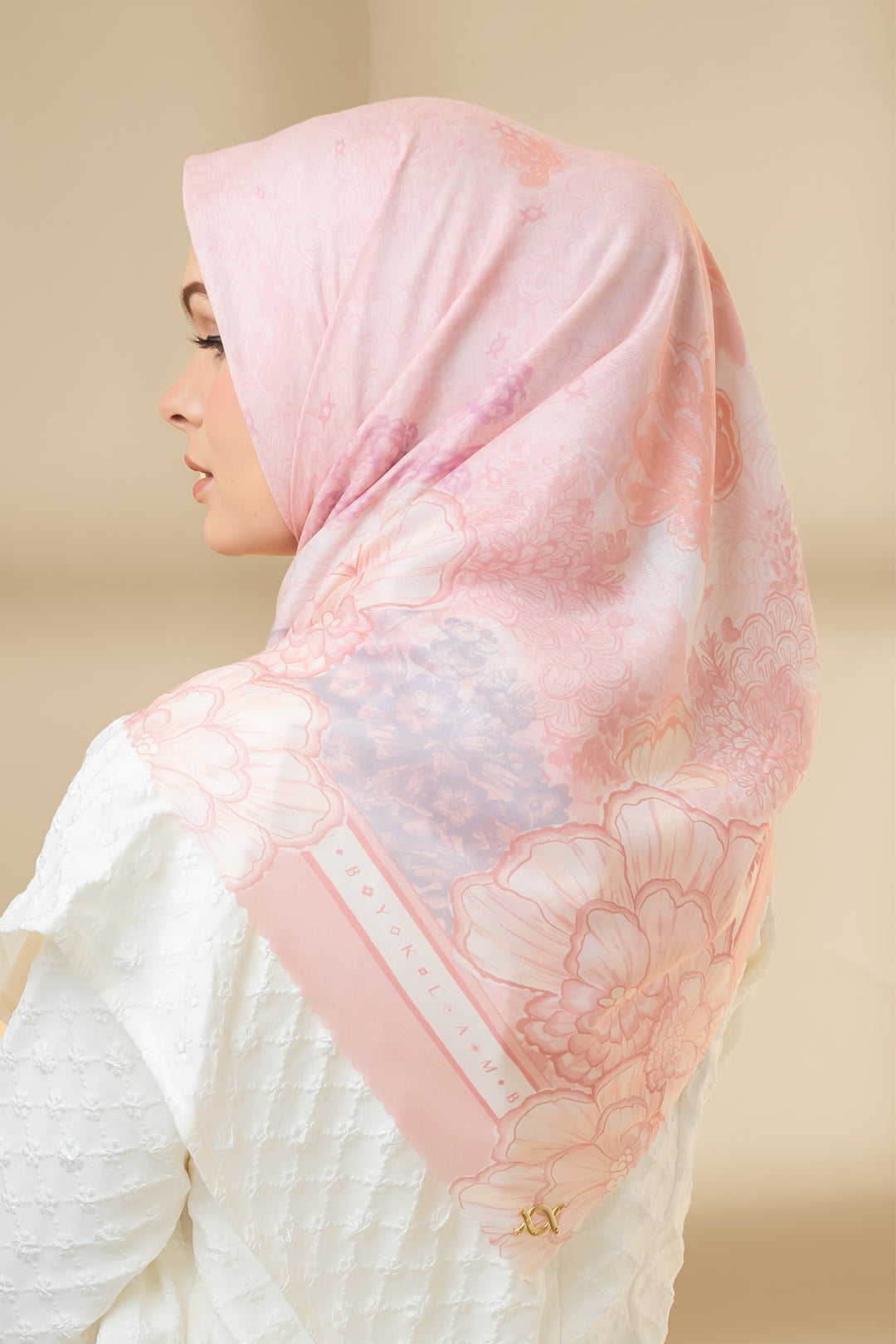 Lariangi Scarf Voal Flamingo